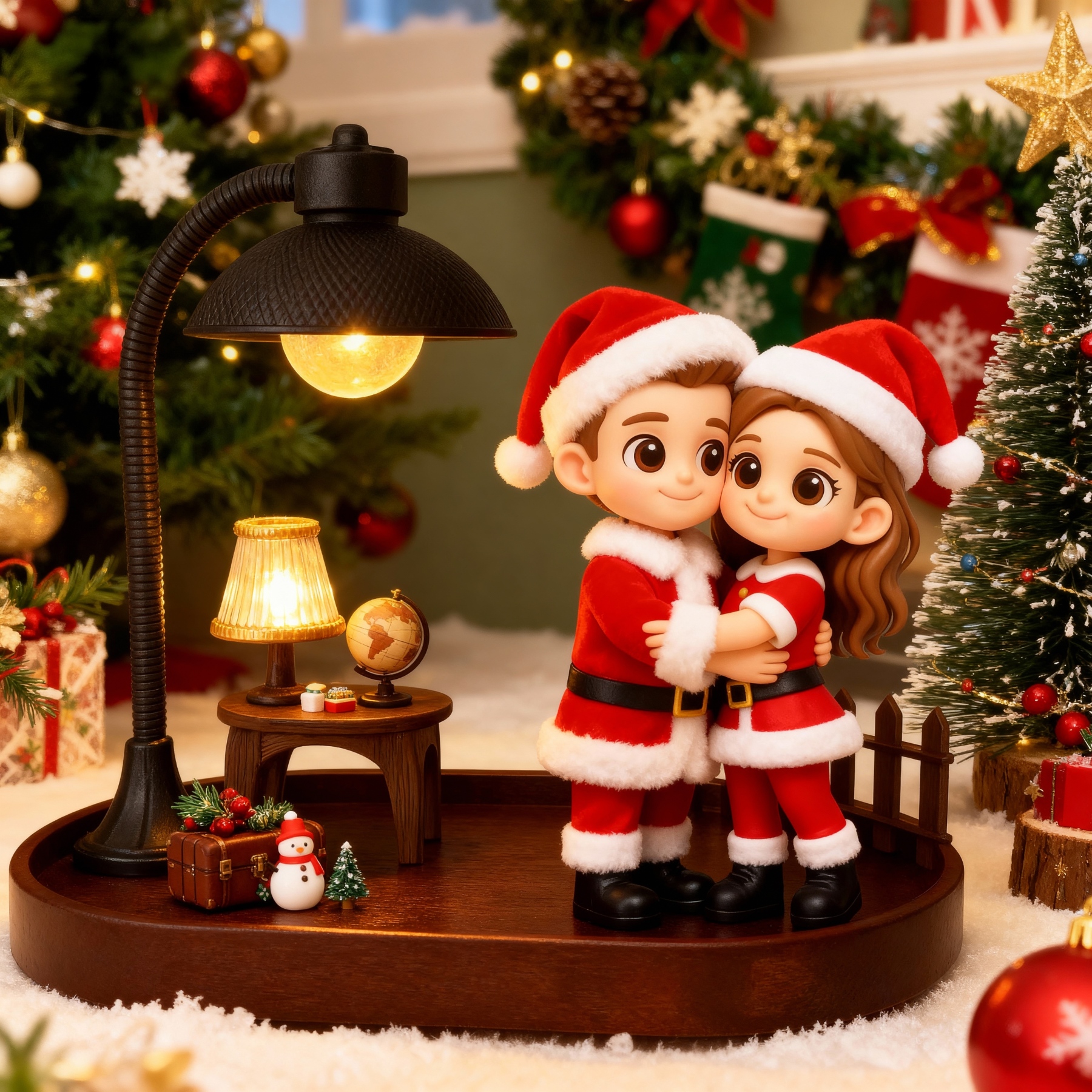 Custom 3D Printed Figure Desk Lamp - Christmas Limited- Night Light-SELL MALL