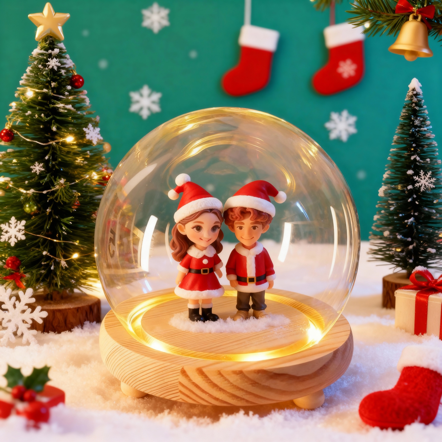 Custom 3D Action Figure Night Light (from Your Photo) | Personalized Unique Christmas Gift for Lovers, Boyfriend & Girlfriend-SELL MALL