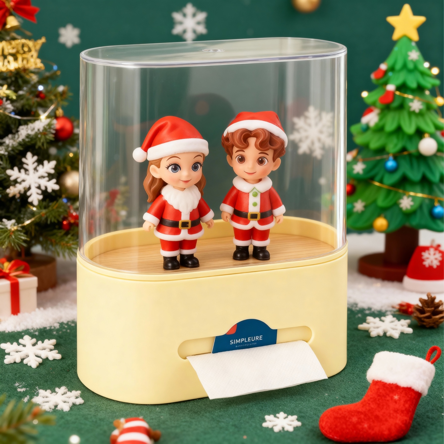 Custom 3D Printed Figure Tissue Box - Christmas  Special-SELL MALL