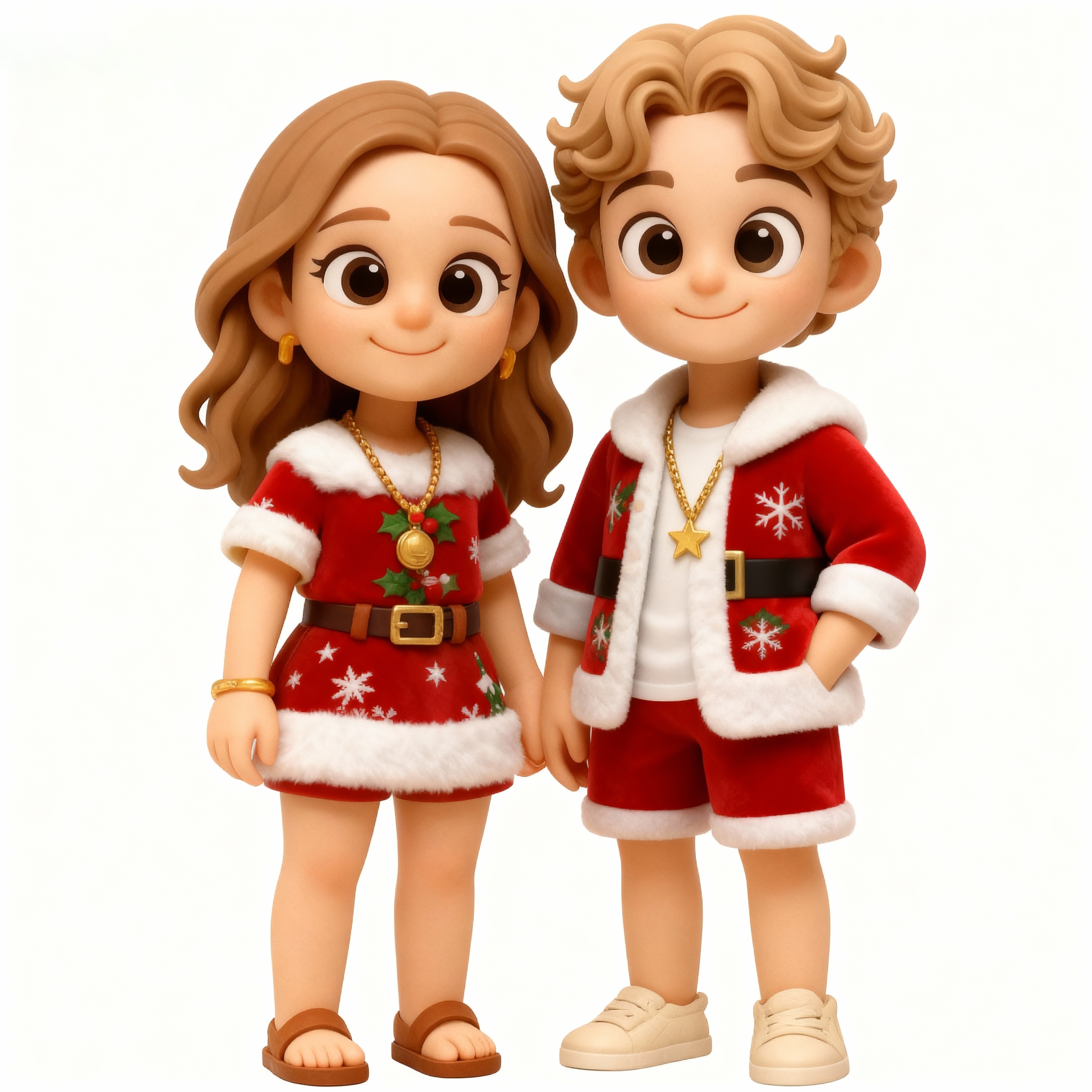 Custom 3D Action Figure - Christmas - Round Long Cover Night Lamp-SELL MALL