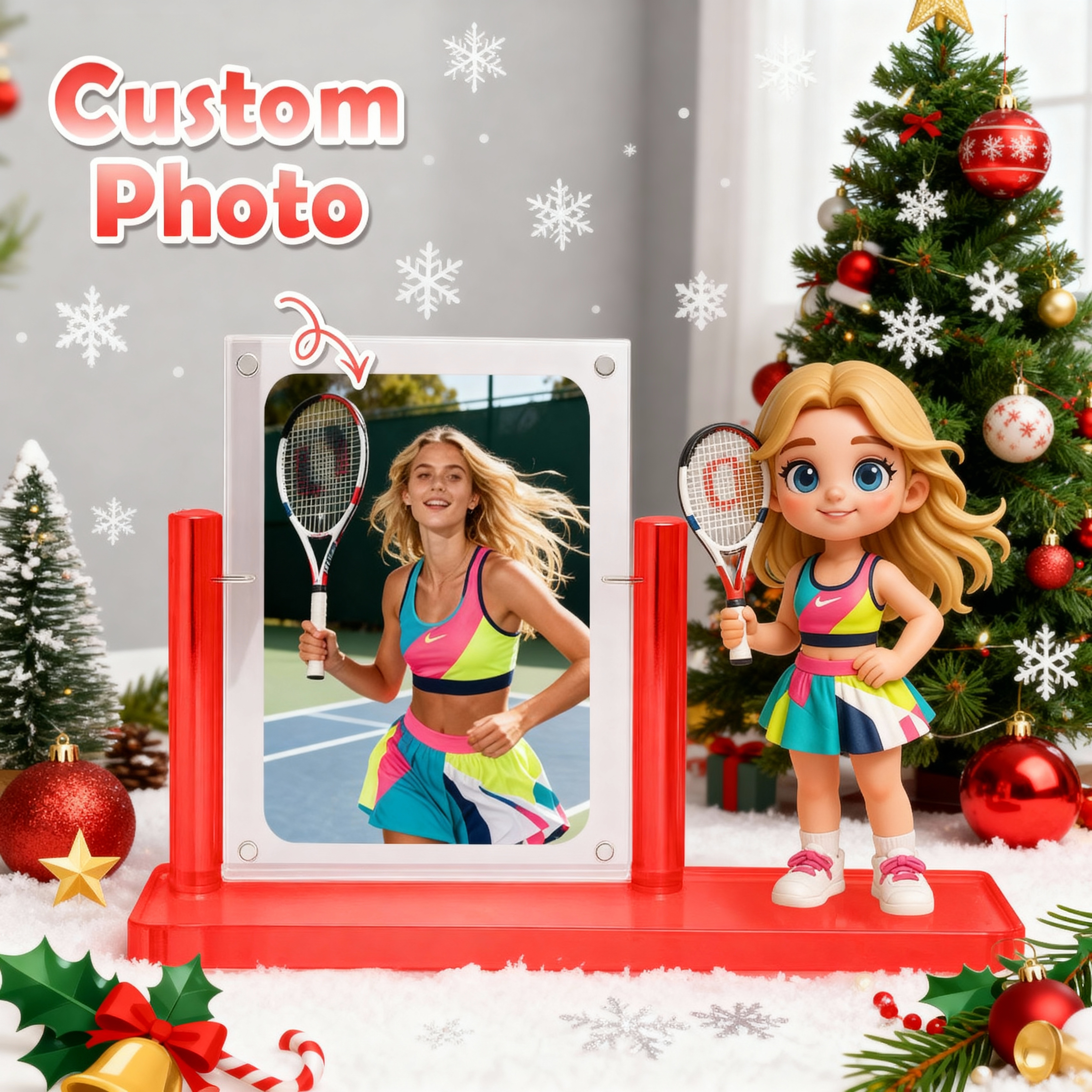 3D Figure Display with Acrylic Case - Custom Carded Model Showcase | Unique Christmas Gift for Collectors-SELL MALL