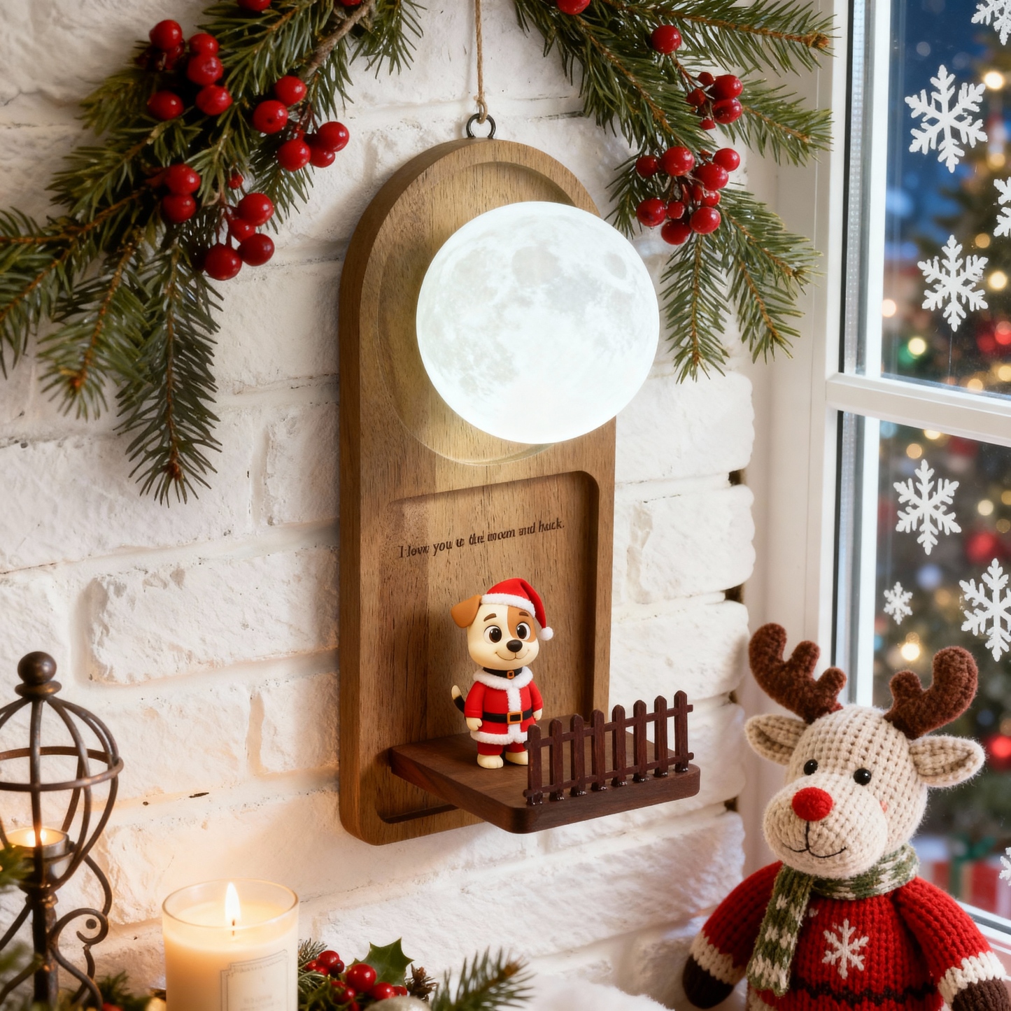 Custom 3D Printed Figurine - Cartoon Character Wall Lamp - Personalized Text Night Light - Christmas-SELL MALL