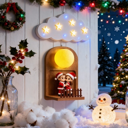 Custom 3D Printed Figurine - Cartoon Character Wall Lamp - Personalized Text Night Light - Christmas-SELL MALL