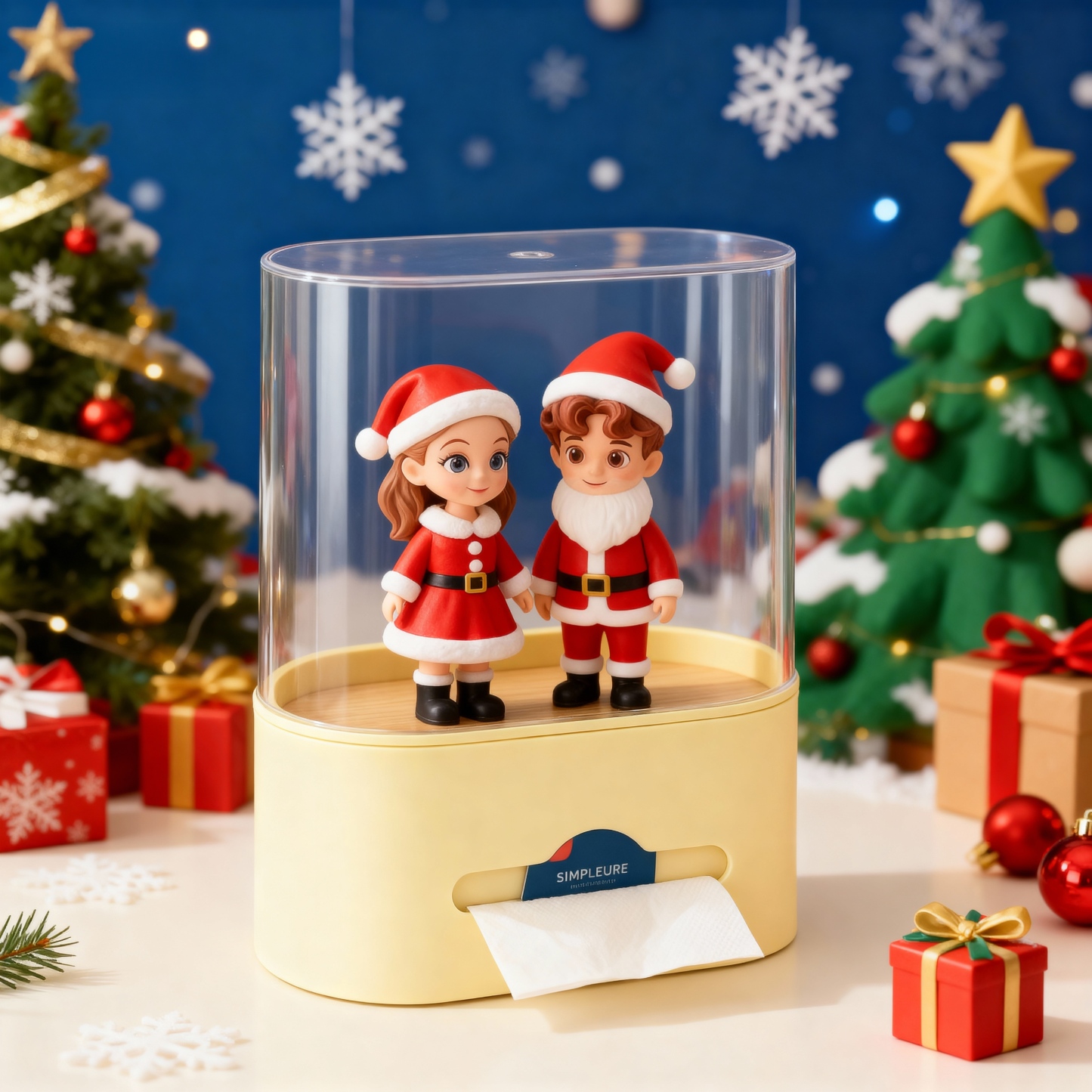 Custom 3D Printed Figure Tissue Box - Christmas  Special-SELL MALL