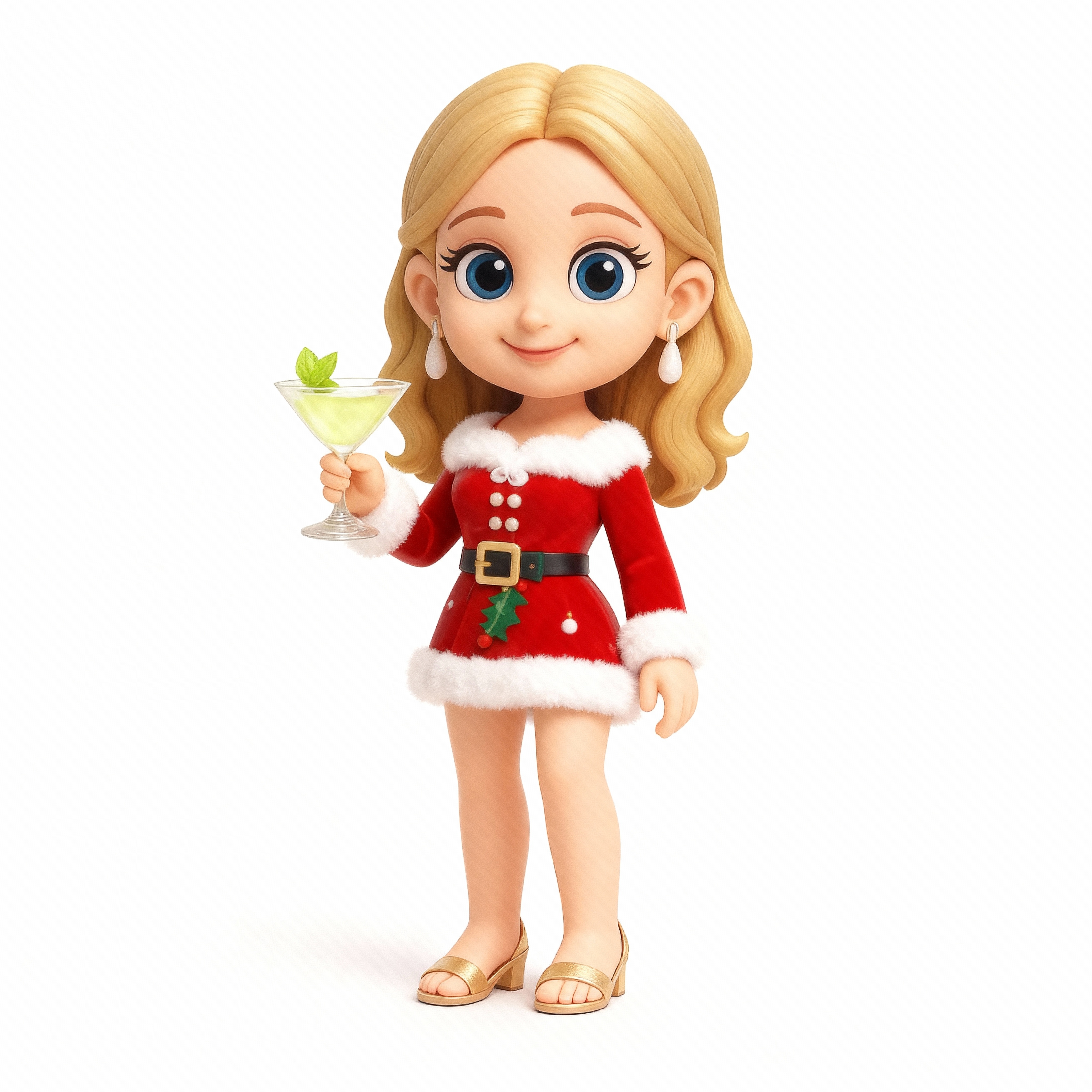 Custom 3D Action Figure - Christmas - Round Long Cover Night Lamp-SELL MALL