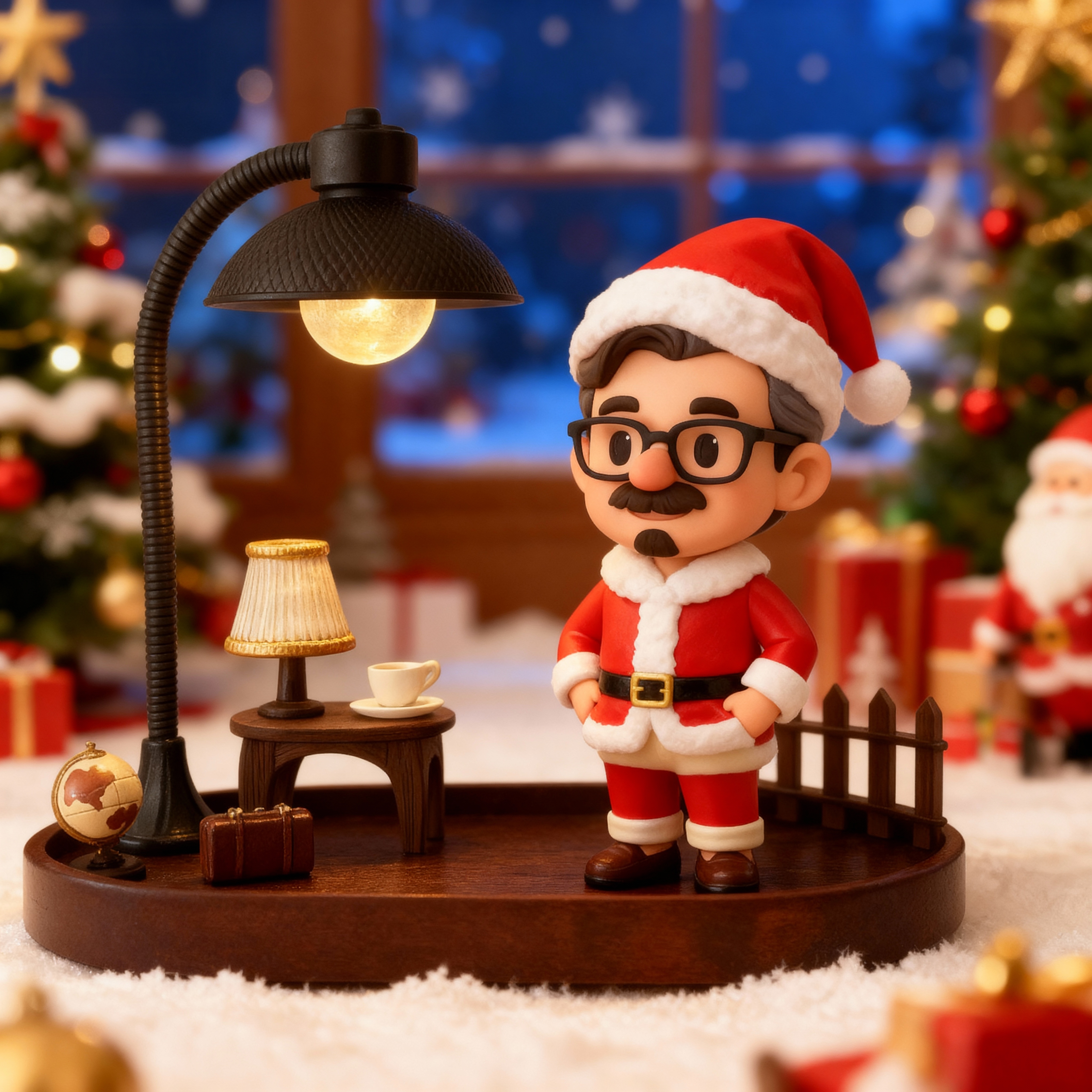 Custom 3D Printed Figure Desk Lamp - Christmas Limited- Night Light-SELL MALL