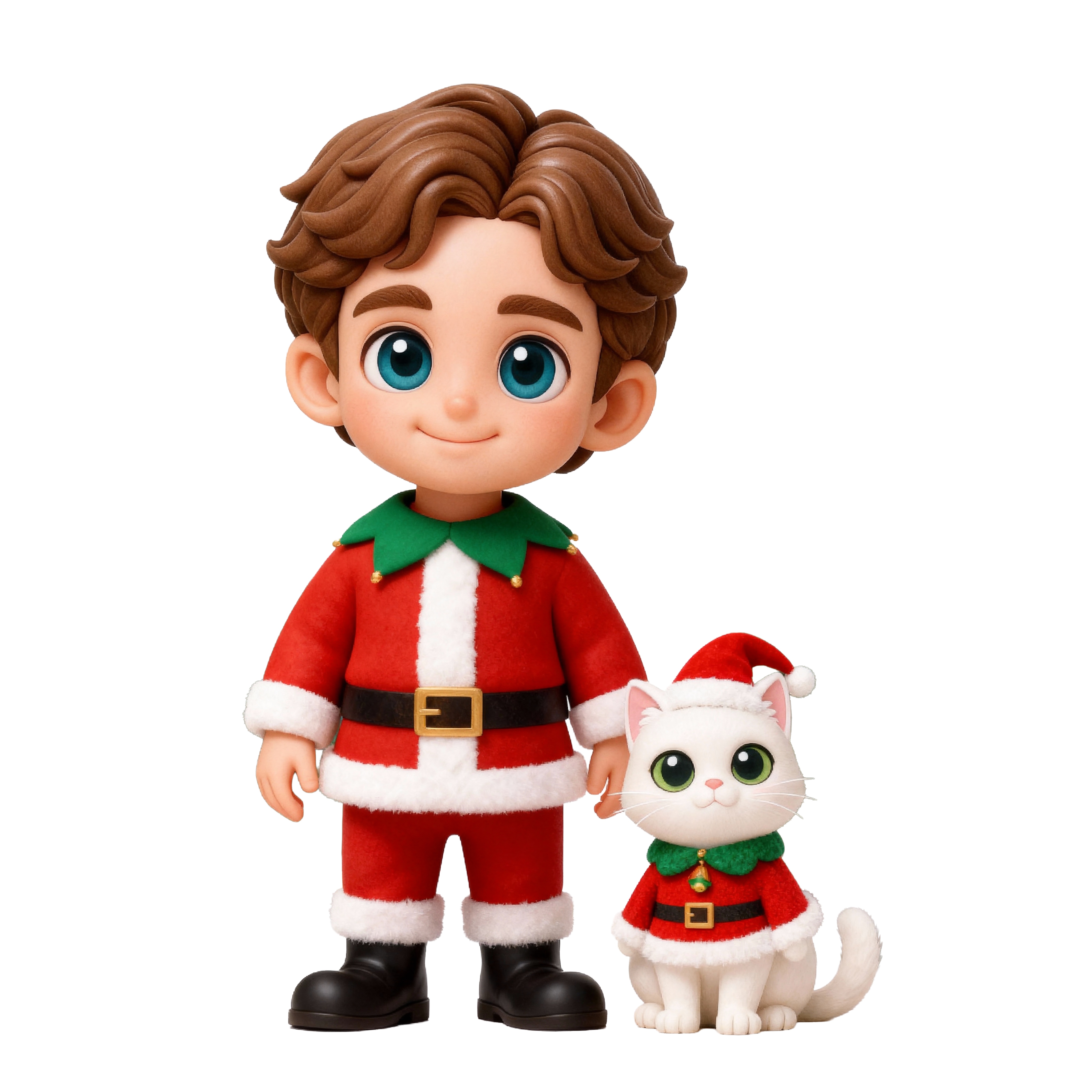 Custom 3D Action Figure - Christmas - Round Long Cover Night Lamp-SELL MALL