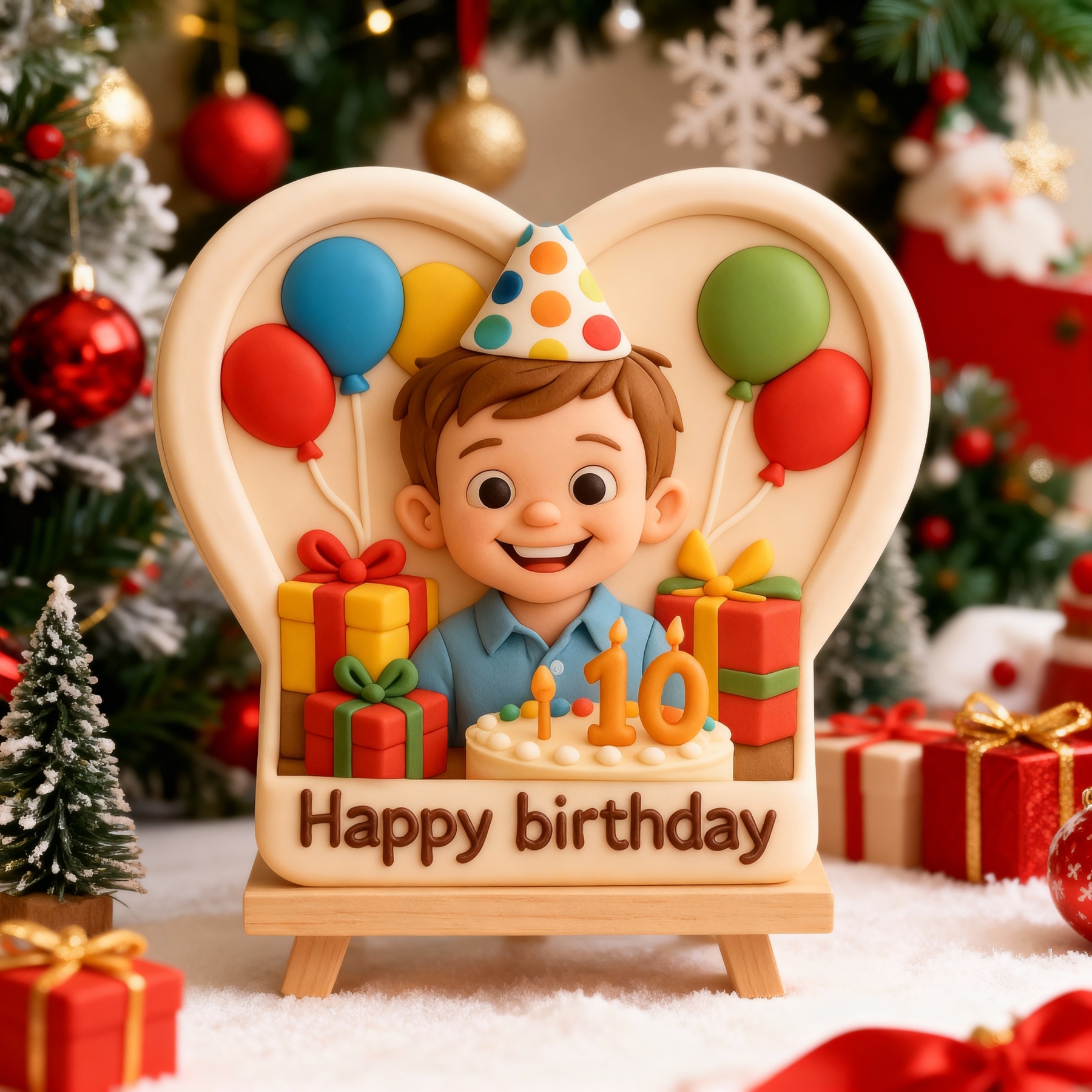 Custom 3D Relief Sculpture - Christmas Engraved Personalized Keepsake-SELL MALL