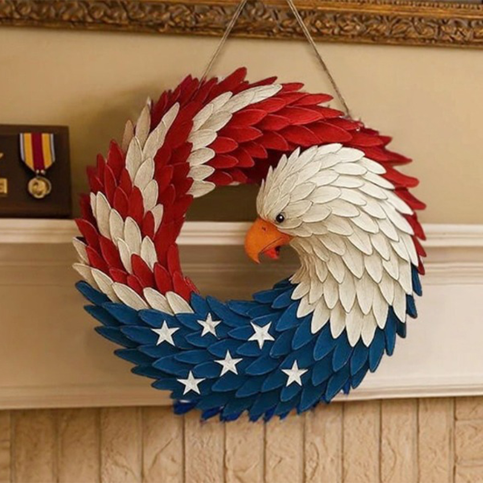 Don't Miss Out! Celebrate America's 250 Years of Service and Heritage with the Limited-Edition Eagle Wreath!