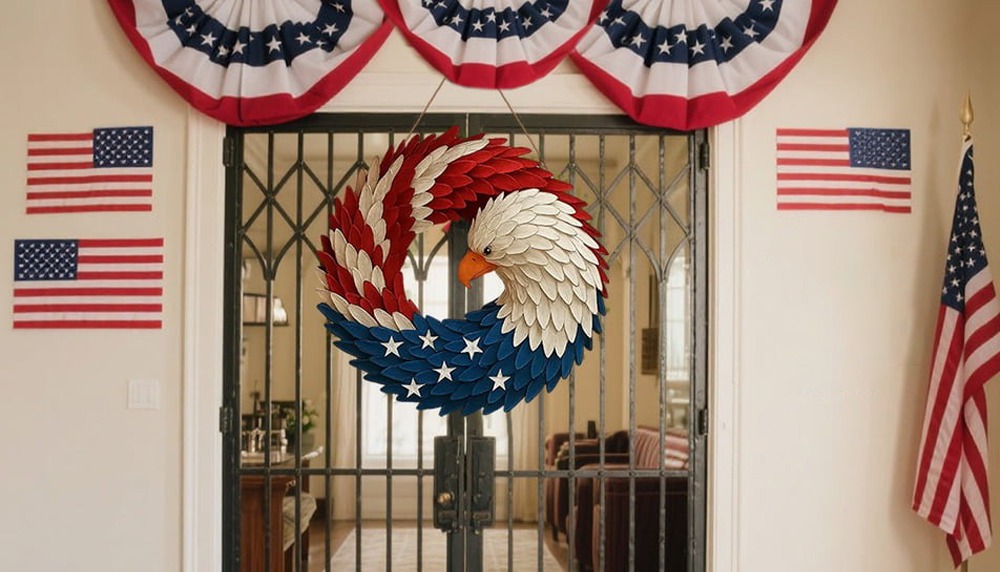Don't Miss Out! Celebrate America's 250 Years of Service and Heritage with the Limited-Edition Eagle Wreath!