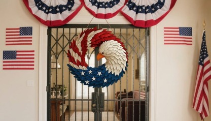 Don't Miss Out! Celebrate America's 250 Years of Service and Heritage with the Limited-Edition Eagle Wreath!