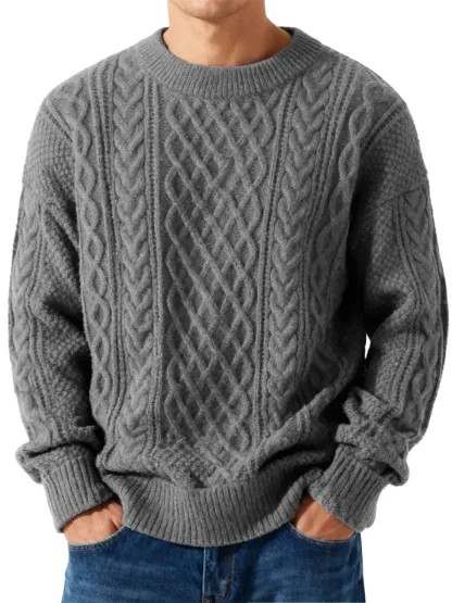 🎄 Clearance Sale 🔥 100% Premium Cashmere Men's Sweater — Classic and Timeless Style