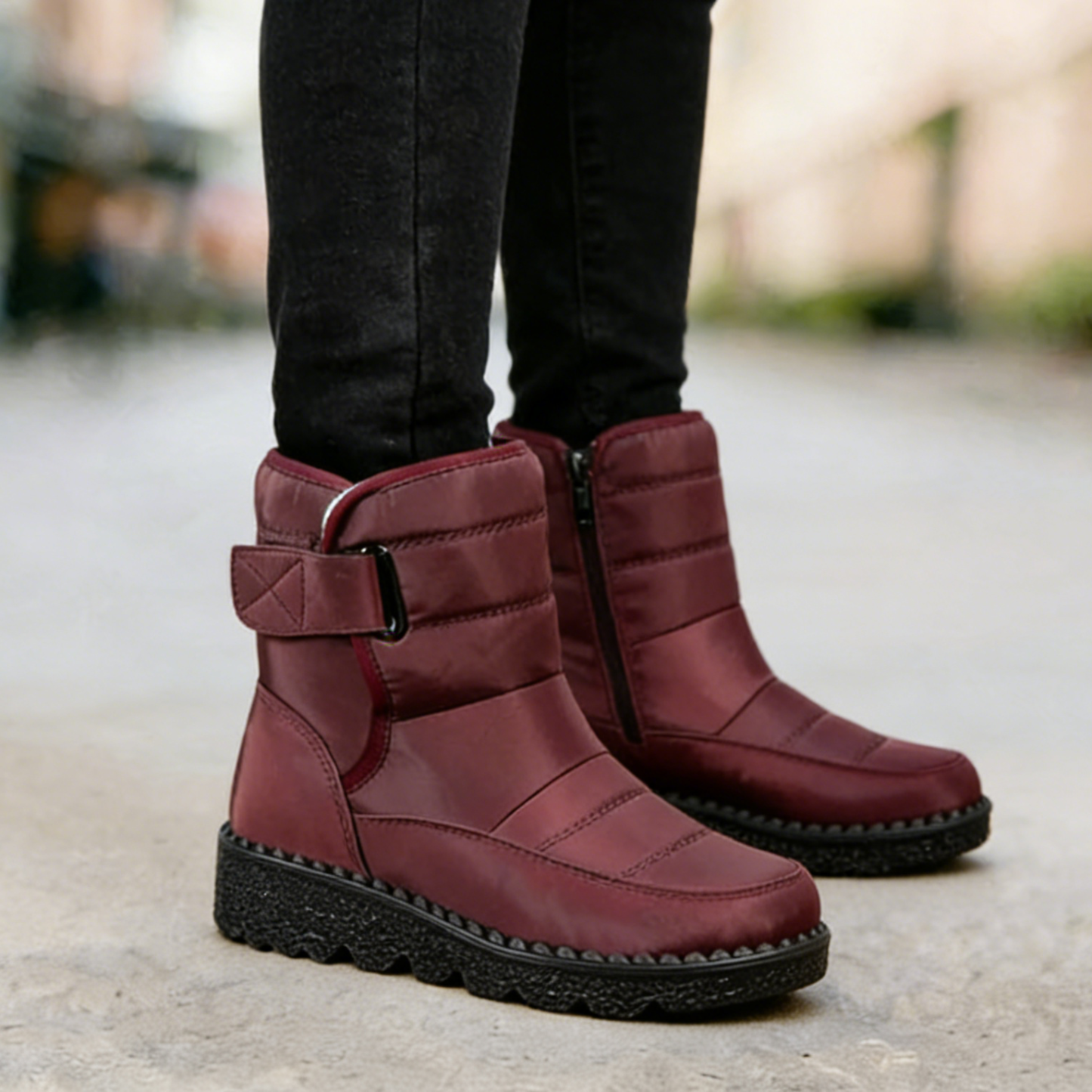 Women’s Winter Warm Fleece-Lined Ankle Boots