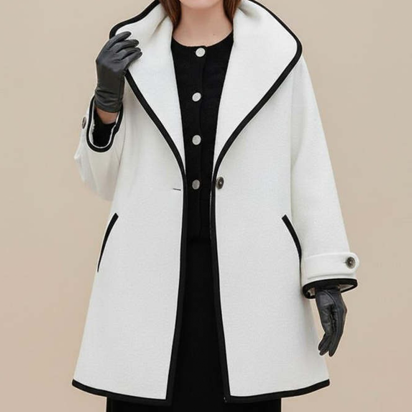 Vina | Women's Winter Coat | Double-Breasted & Elegant | Warm Wool Ble