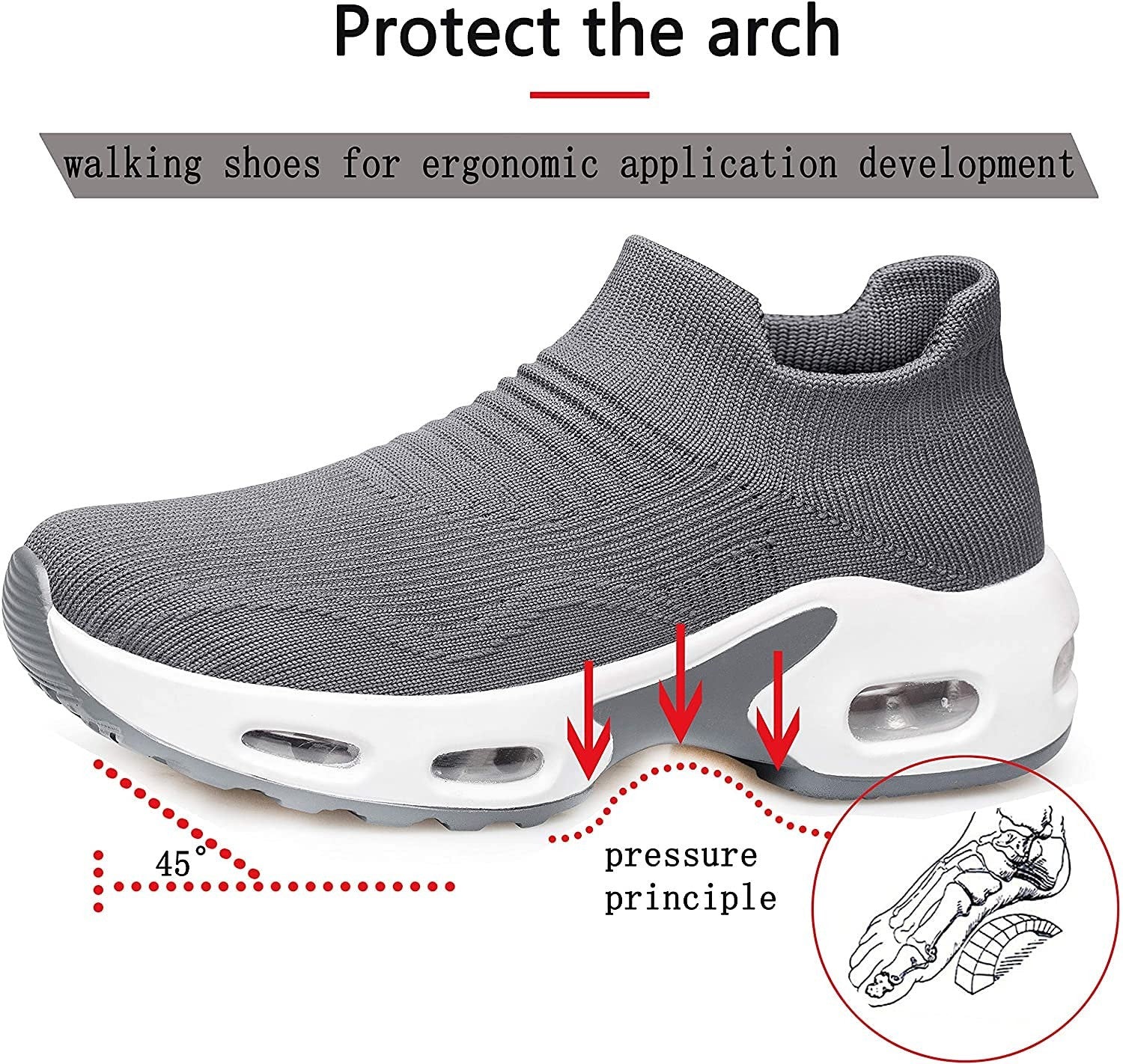 Orthopedic Women Walking Shoes