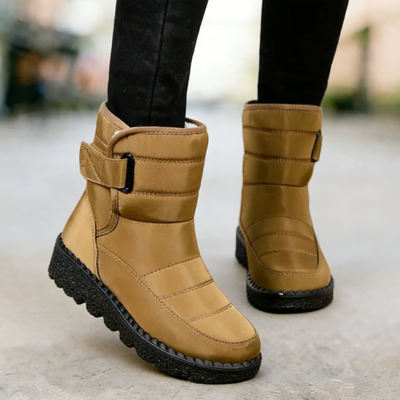 Women’s Winter Warm Fleece-Lined Ankle Boots