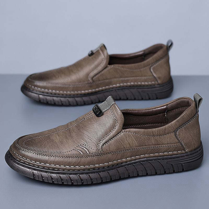 Premium Genuine Leather Slip-On Comfort Loafers – Lightweight & Arch Support Design for Business, Casual & Driving Wear