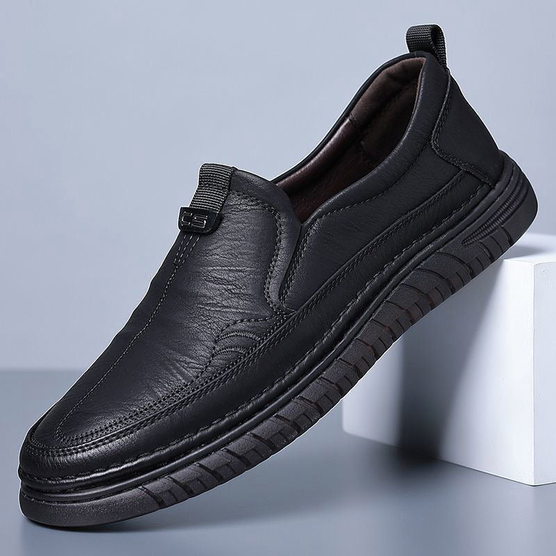 Premium Genuine Leather Slip-On Comfort Loafers – Lightweight & Arch Support Design for Business, Casual & Driving Wear