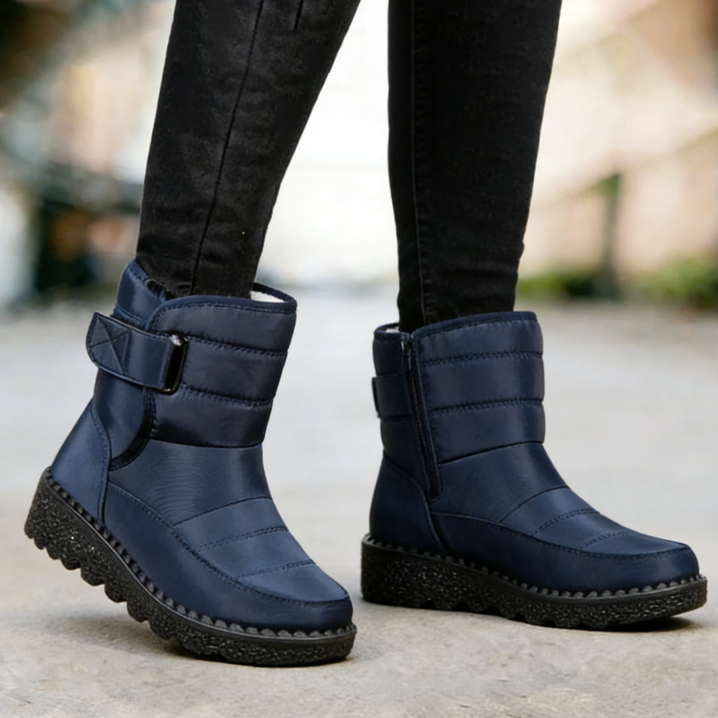 Women’s Winter Warm Fleece-Lined Ankle Boots