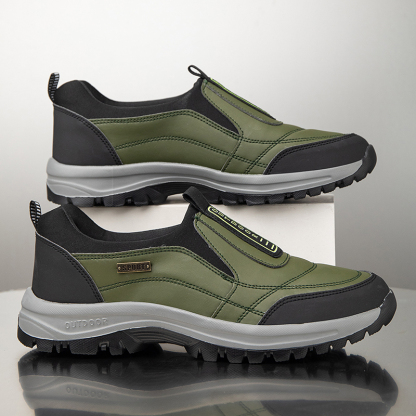 2025 Men's Lightweight Extra Wide Width Orthopedic Hands-Free Foot Pain Relief Slip-on Shoes