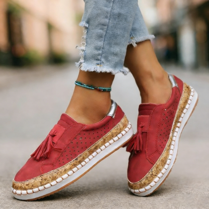 💝Summer Sale⭐Women's Modern Slip-On Sports Tassels Shoes