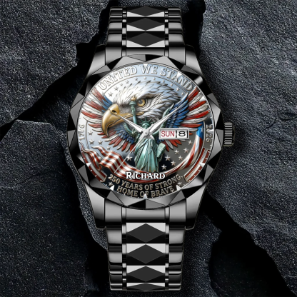 Personalized American 250th Anniversary Watch - Showcasing American Pride