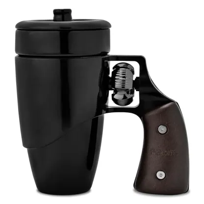 Multi-Purpose Unique Ceramic Mug with Revolver Handle – 500 ml