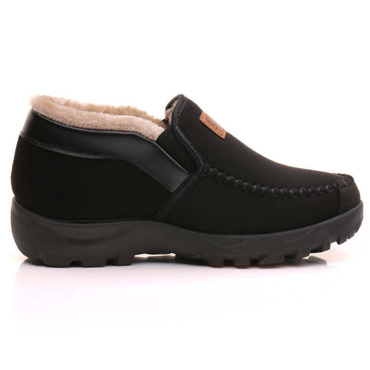 Men's Comfortable Waterproof Warm Cow Leather Snow Boots