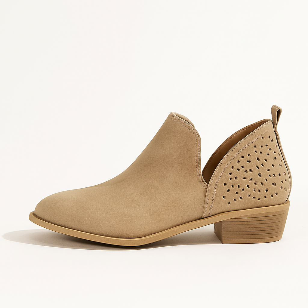 🔥WOMEN'S CHUNKY RETRO LOW HEELS BOOTS