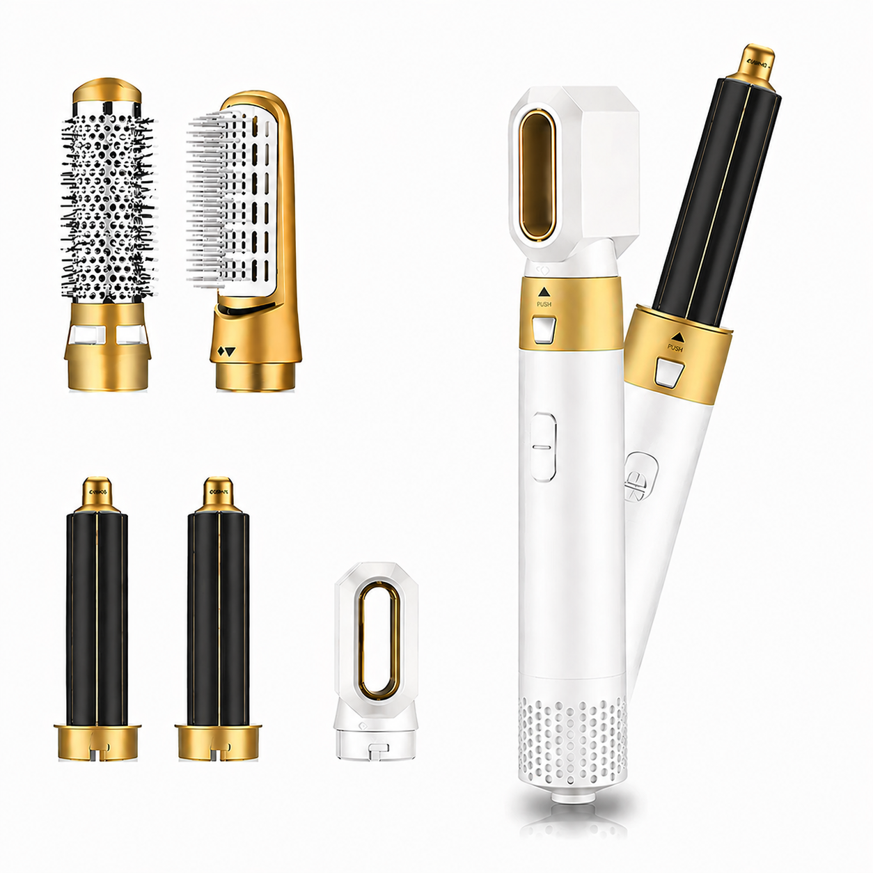 Estoremax 5 IN 1 Hair Styler Dryer Comb and Styling Tool for Curly Hair, Straightening, Curling, Drying, Combing,