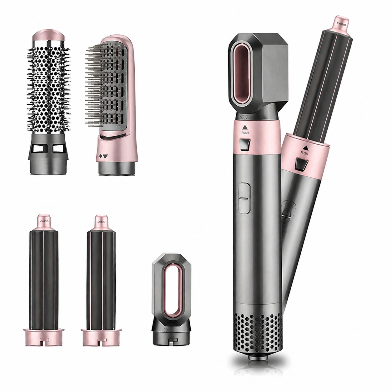 Estoremax 5 IN 1 Hair Styler Dryer Comb and Styling Tool for Curly Hair, Straightening, Curling, Drying, Combing,