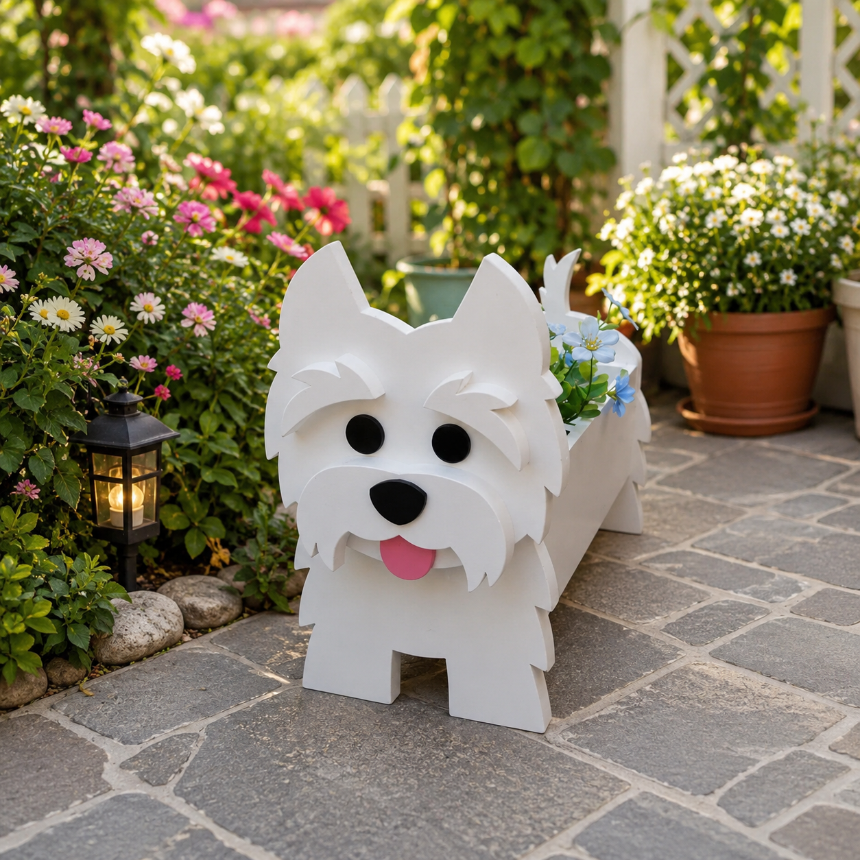 West Highland White Terrier Dog Planter