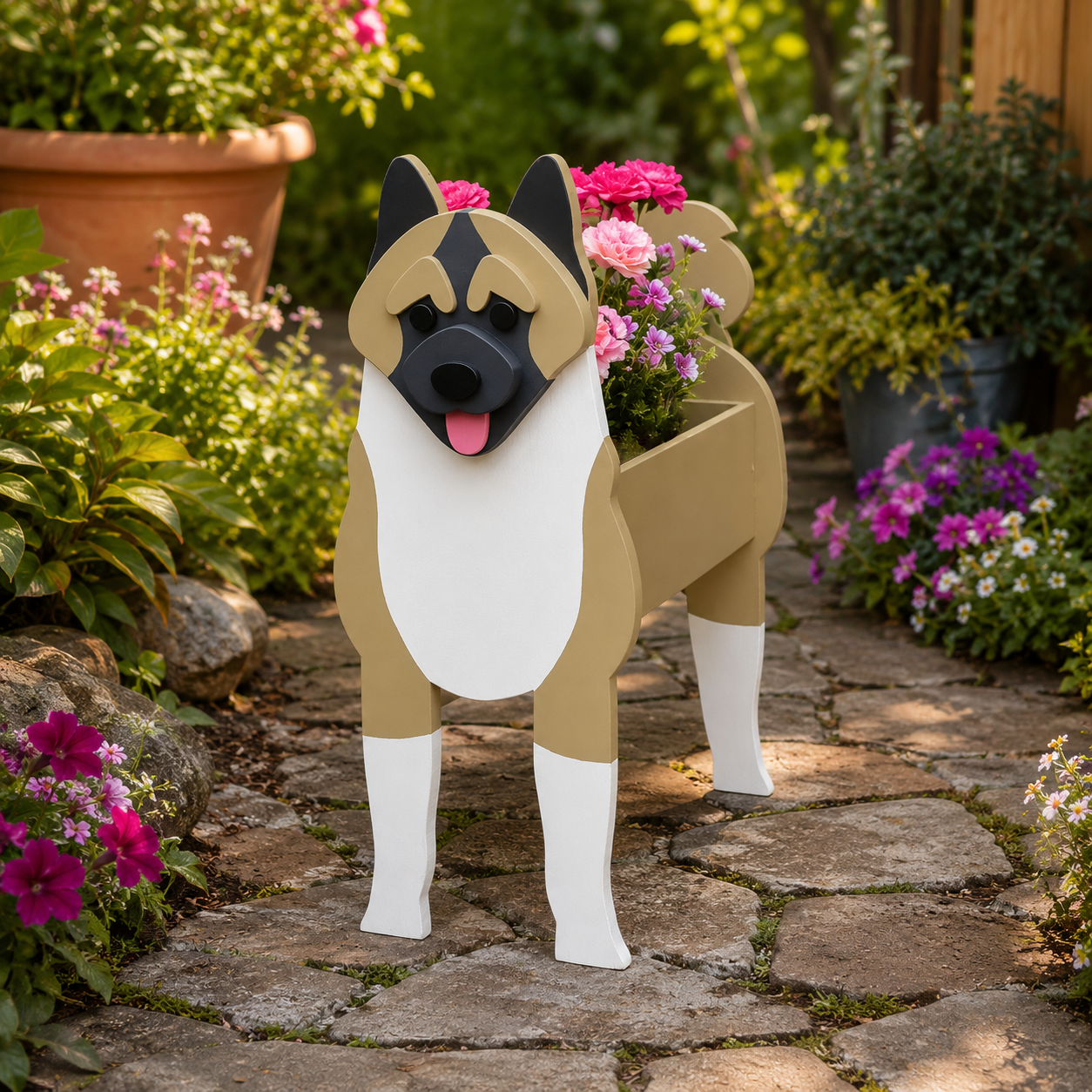 German Shepherd Dog Planter