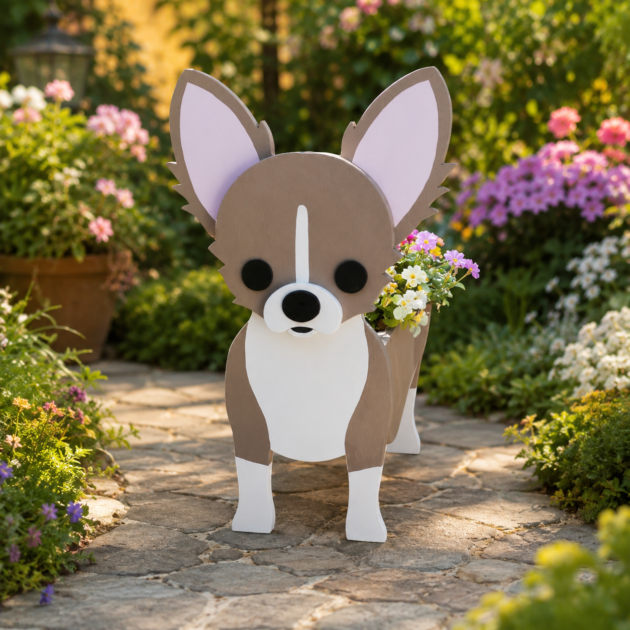 Chihuahua Dog Planter