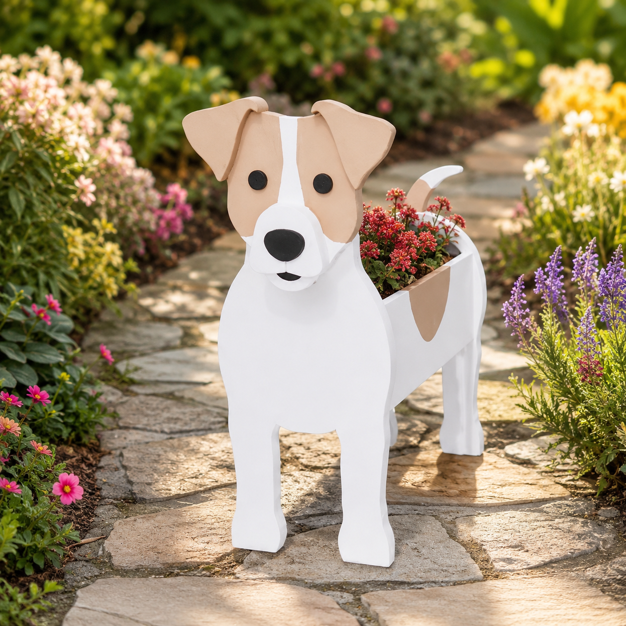Jack Russell Terrier Dog Planter