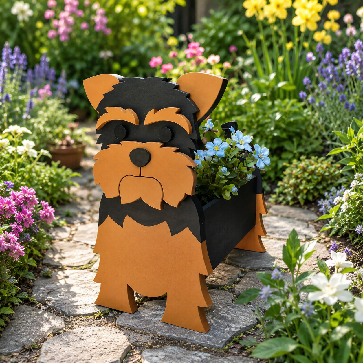 Yorkshire Terrier Dog Planter