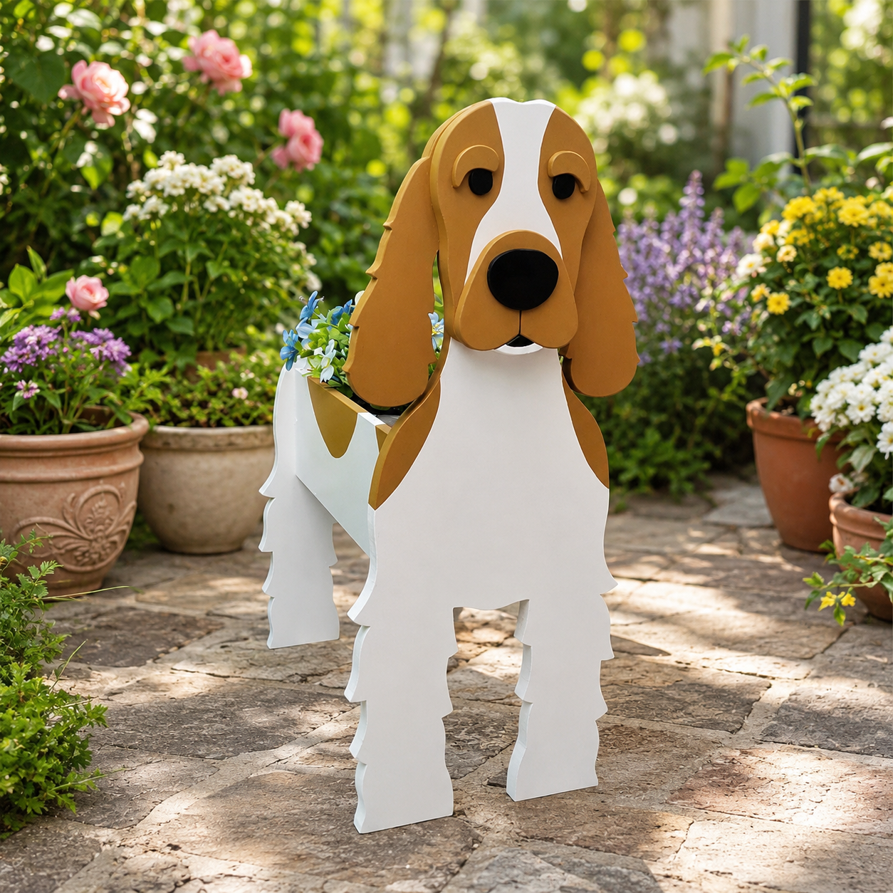 Cocker Spaniel Dog Planter