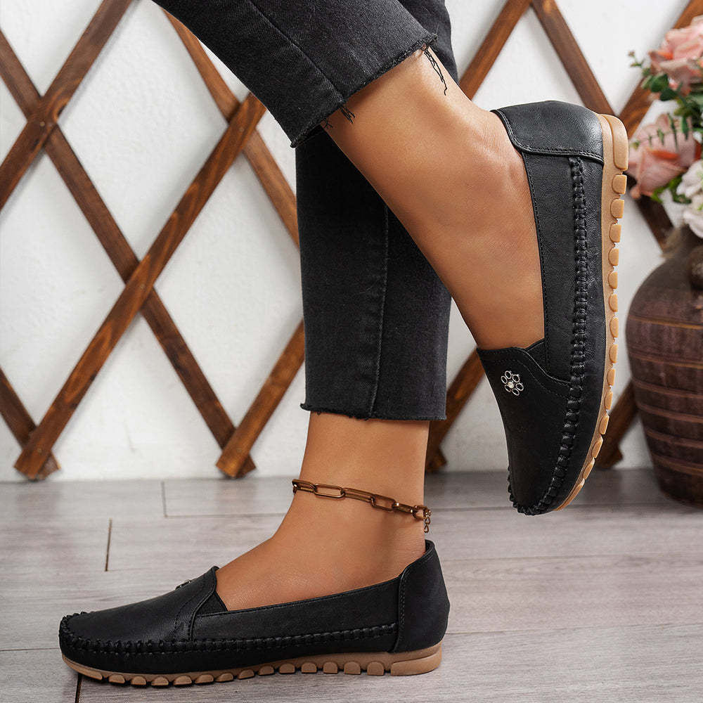 Women's Orthopedic Leather Shoes – Lightweight, Breathable, Anti-Slip