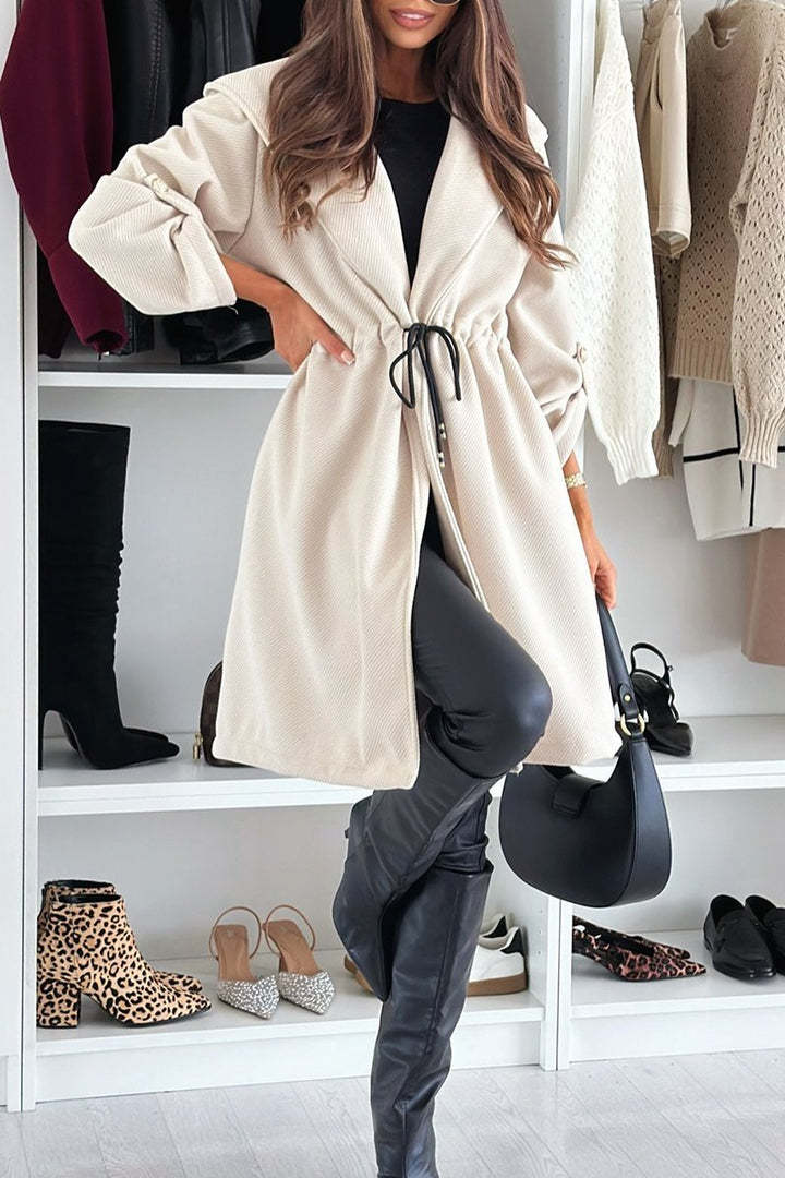 Mirovay | Women's Casual Solid Color Hooded Coat