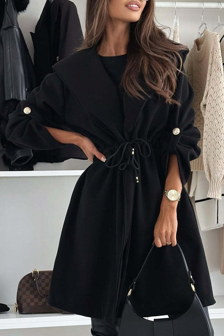 Mirovay | Women's Casual Solid Color Hooded Coat