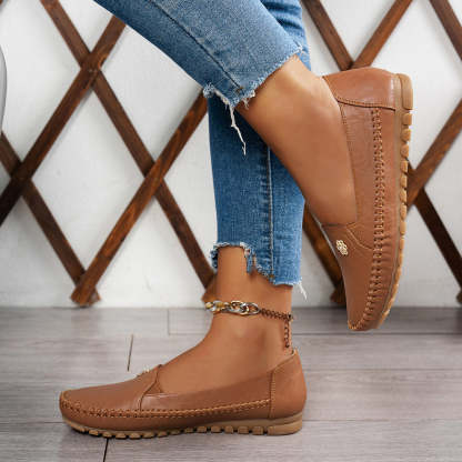 Women's Orthopedic Leather Shoes – Lightweight, Breathable, Anti-Slip