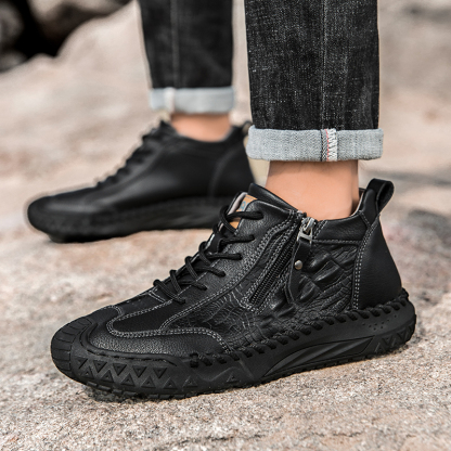 ⏰ Clearance Sale – 70% OFF 🔥 Men's Vintage Outdoor Work Boots – Handcrafted, Waterproof & Slip-Resistant