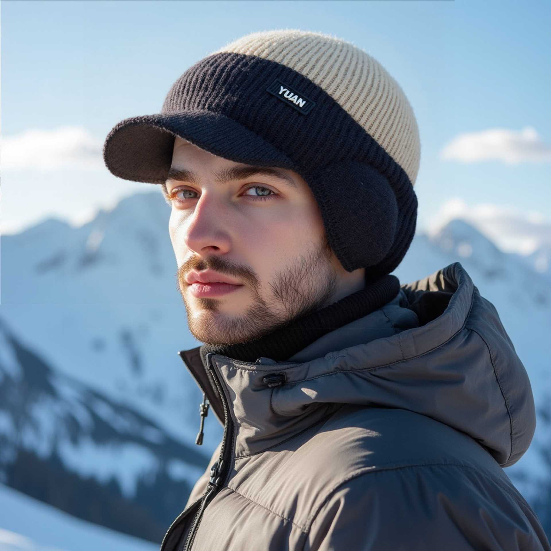 ☃️Elastic Warm Ear Protection Knitted Hat