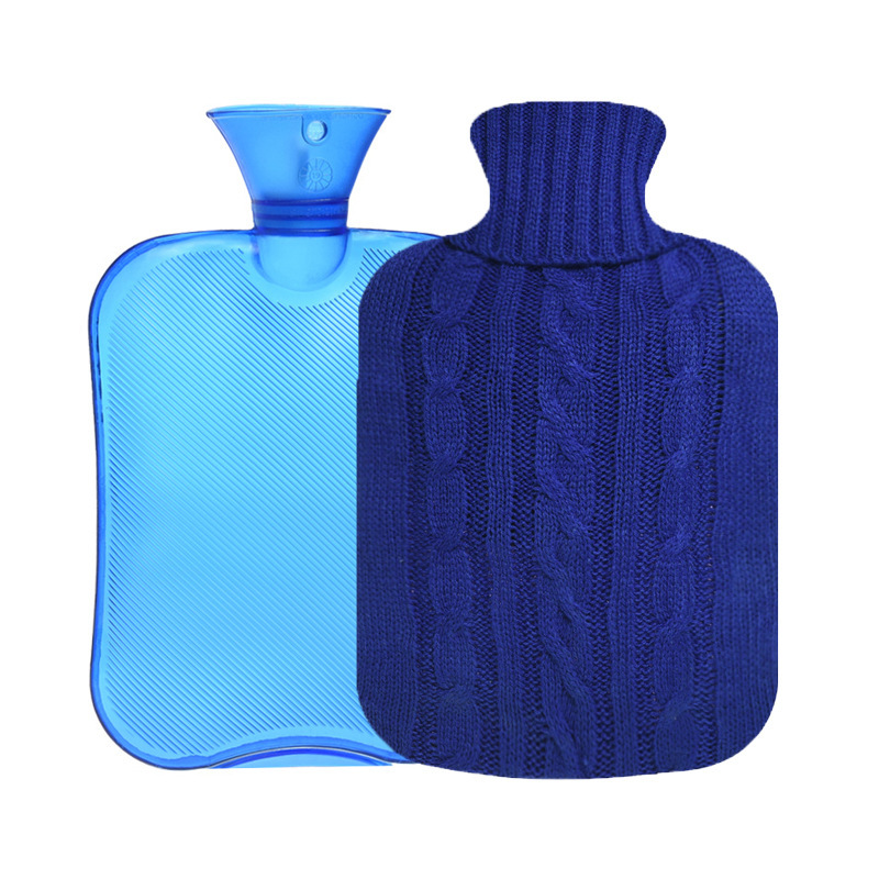 Cozy Knitted Hot Water Bottle – 2L PVC Bottle, Leakproof, 6–8 Hours Long-Lasting Warmth