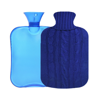 Cozy Knitted Hot Water Bottle – 2L PVC Bottle, Leakproof, 6–8 Hours Long-Lasting Warmth