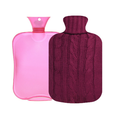 Cozy Knitted Hot Water Bottle – 2L PVC Bottle, Leakproof, 6–8 Hours Long-Lasting Warmth