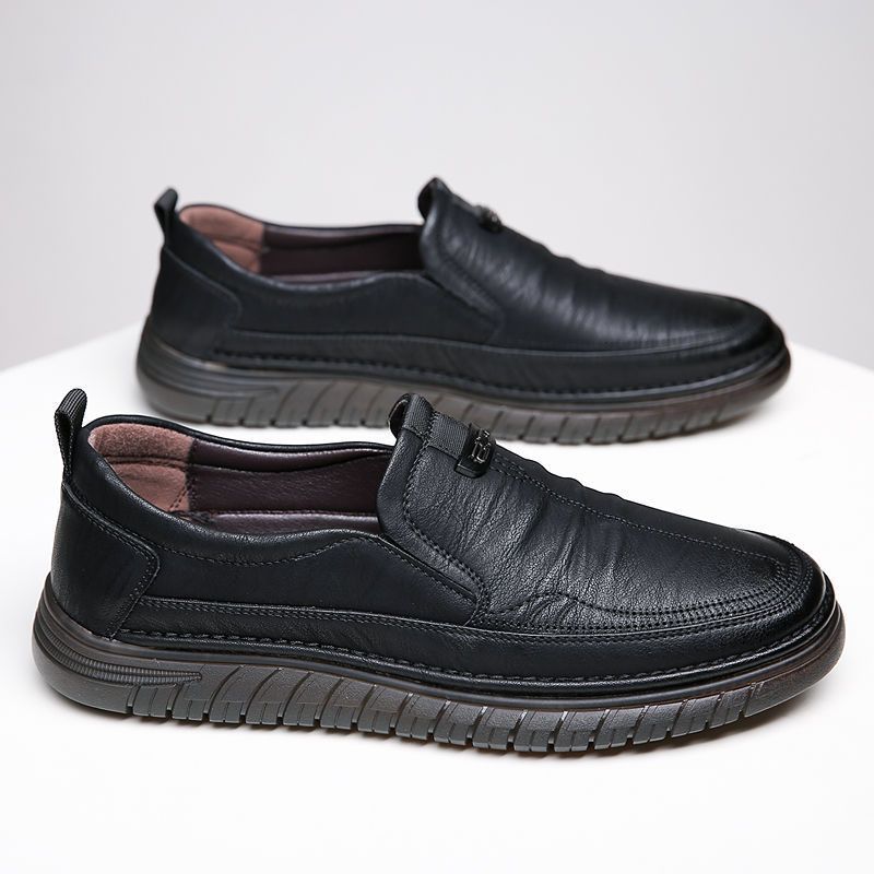 Premium Genuine Leather Slip-On Comfort Loafers – Lightweight & Arch Support Design for Business, Casual & Driving Wear