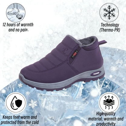 Unisex Warm Sheepskin-Lined Boots , Easy To Wear, Comfortable When Walking