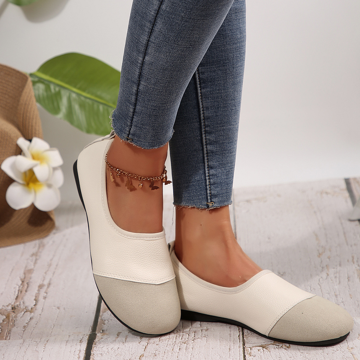 Women’s Slip-On Comfort Loafers – Easy Slip-On, Soft Upper, Flat & Supportive, Fleece or Non-Fleece