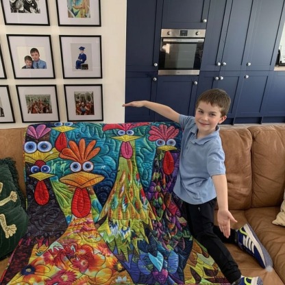 Vintage Quilted Blanket 🛋️ – Limited Time Sale ⏳